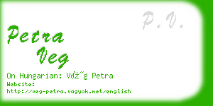 petra veg business card